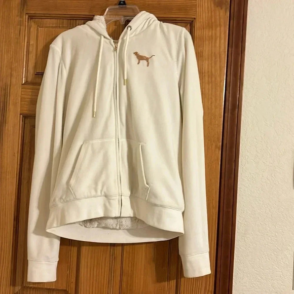 PINK Tops - Victorias Secret Pink Fur Lined Hoodie